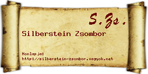 Silberstein Zsombor névjegykártya